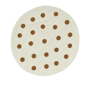 Jou Embroidery serviet til brødkurv - Brown dots