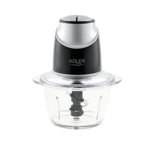 Køkkenhakker med Glasbeholder & 4 Rustfri Stålblade – 1,2L