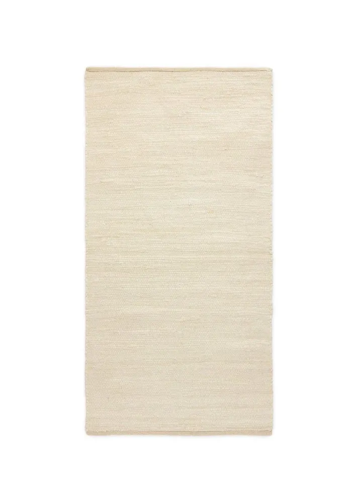 Kludetæppe i bomuld - Desert White