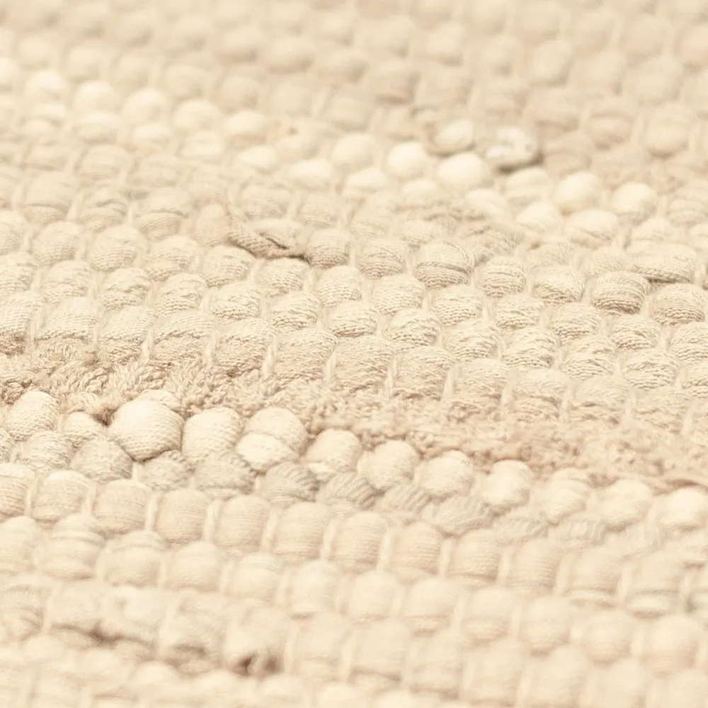 Kludetæppe i bomuld - Desert White