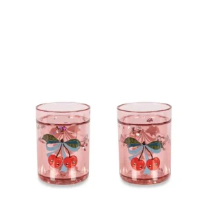 Konges Sløjd - 2 Pack Glitter Cups Ks103024 - Cherry Bow