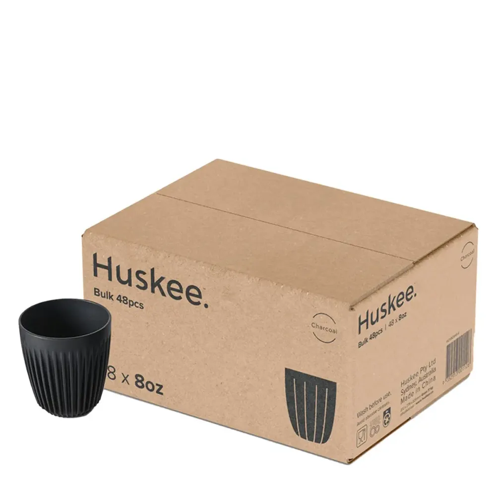 Krus 8oz Trækul 48 stk - Huskee