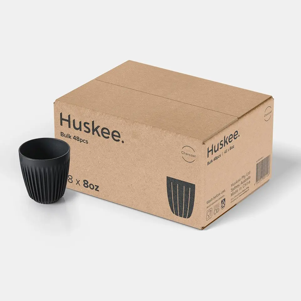 Krus 8oz Trækul 48 stk - Huskee