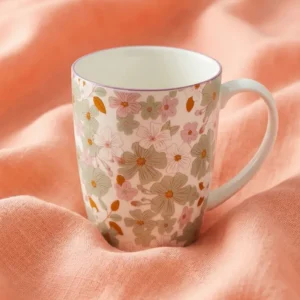 Krus med blomster - 330 ml