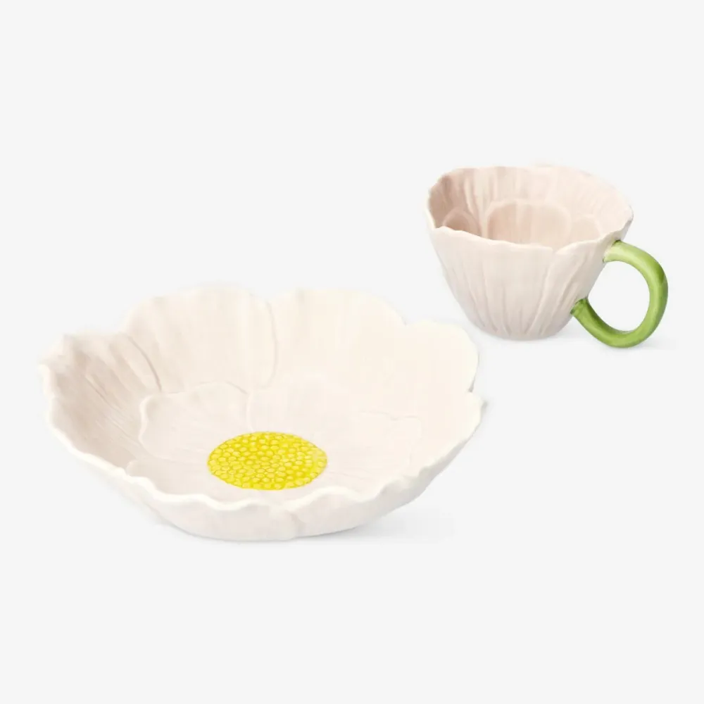 Krus med lyserøde blomster - 140 ml