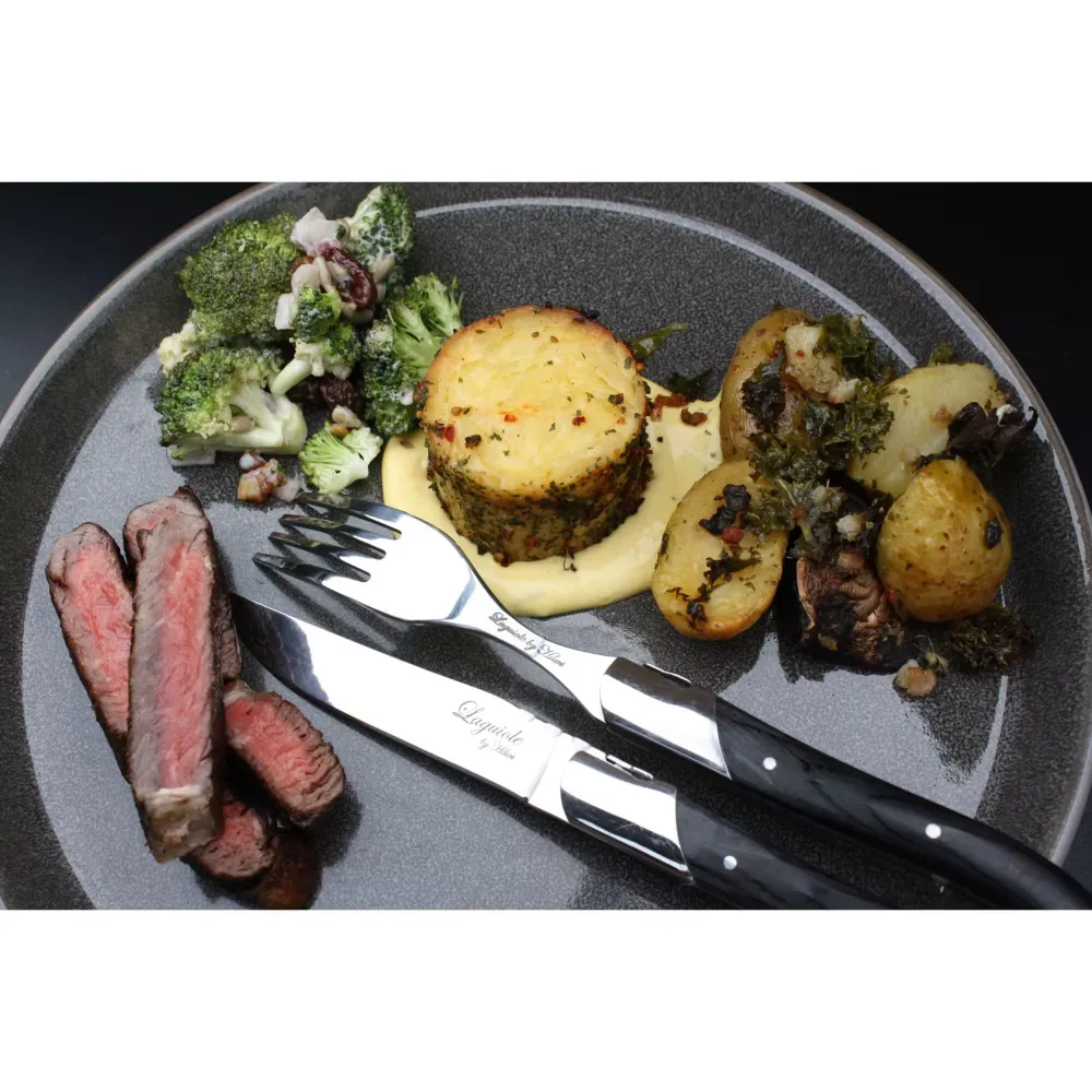 Laguiole Haws - Steakknive 6 stk - Sort ibenholt