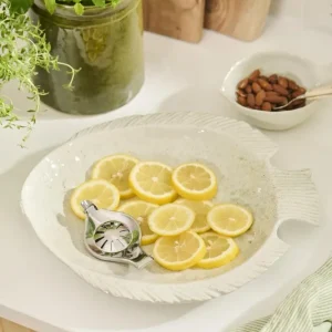 Ib Laursen - Fad Ocean White fiskeformet - Stentøj - 24028-00