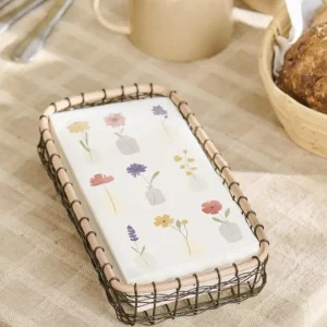 Ib Laursen - Serviet 10x20 cm blomster i vaser 16 stk/pk - Papir - 95871-00