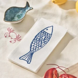 Ib Laursen - Serviet 10x20 cm fisk 16 stk/pk - Papir - 95918-00