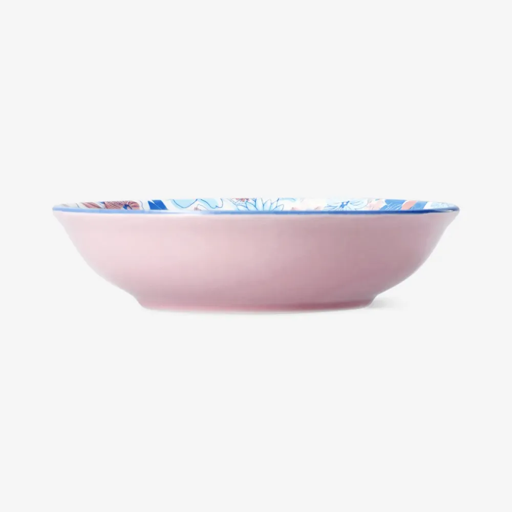 Lav blomstret skål - 14 cm