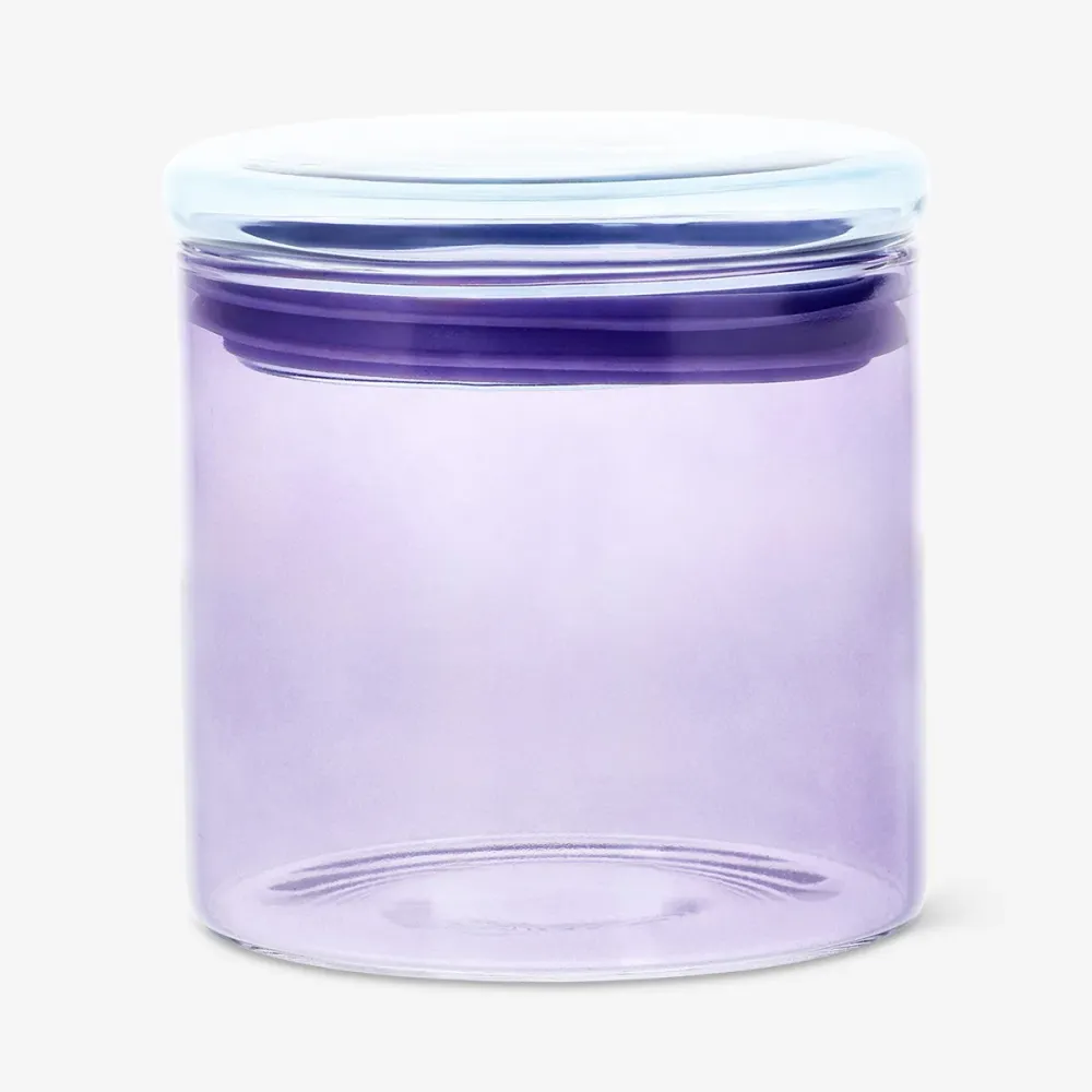 Lilla opbevaringskrukke af glas - 520 ml