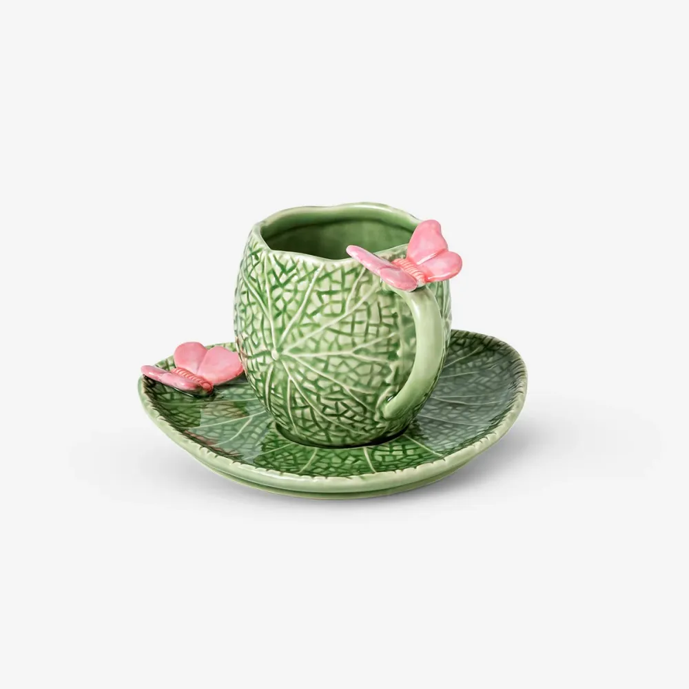 Lily pad-krus med underkop - 250 ml
