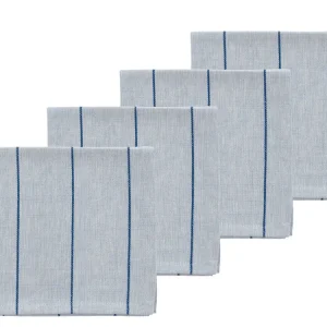 Line stofserviet, Royal Blue - 4 stk.