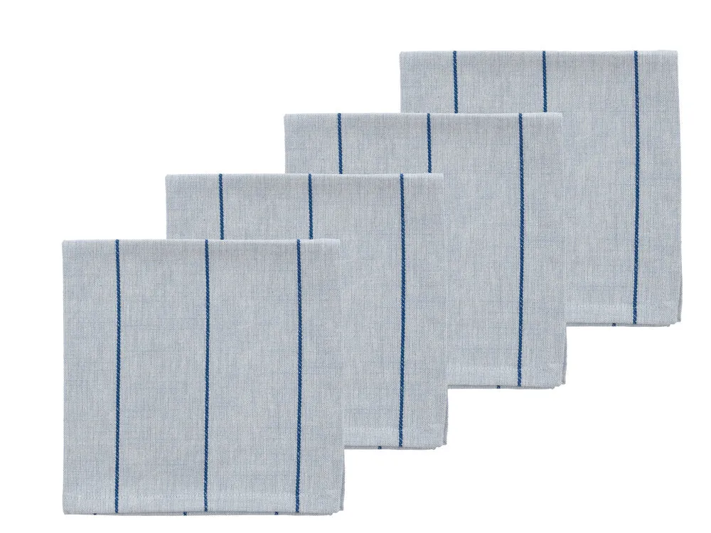 Line stofserviet, Royal Blue - 4 stk.