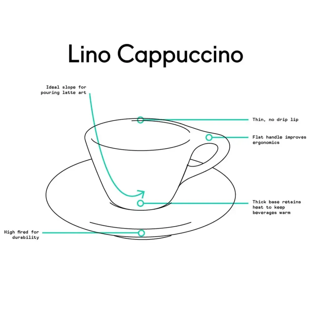 Lino Lille Cappuccino kop 150ml - Hvid