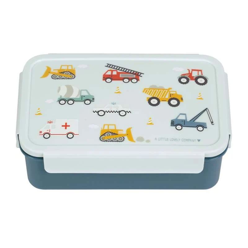 Little Lovely Company Ruminddelt Bento Madkasse - Vehicles