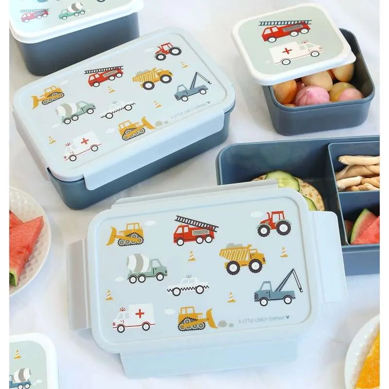 Little Lovely Company Ruminddelt Bento Madkasse - Vehicles