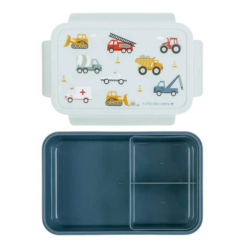 Little Lovely Company Ruminddelt Bento Madkasse - Vehicles