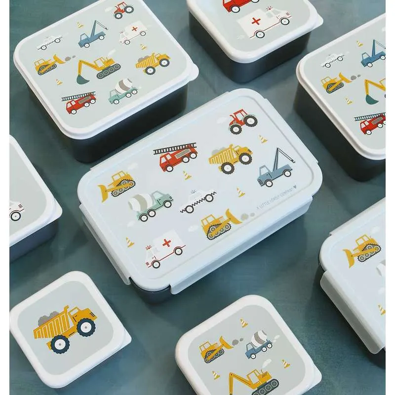 Little Lovely Company Ruminddelt Bento Madkasse - Vehicles