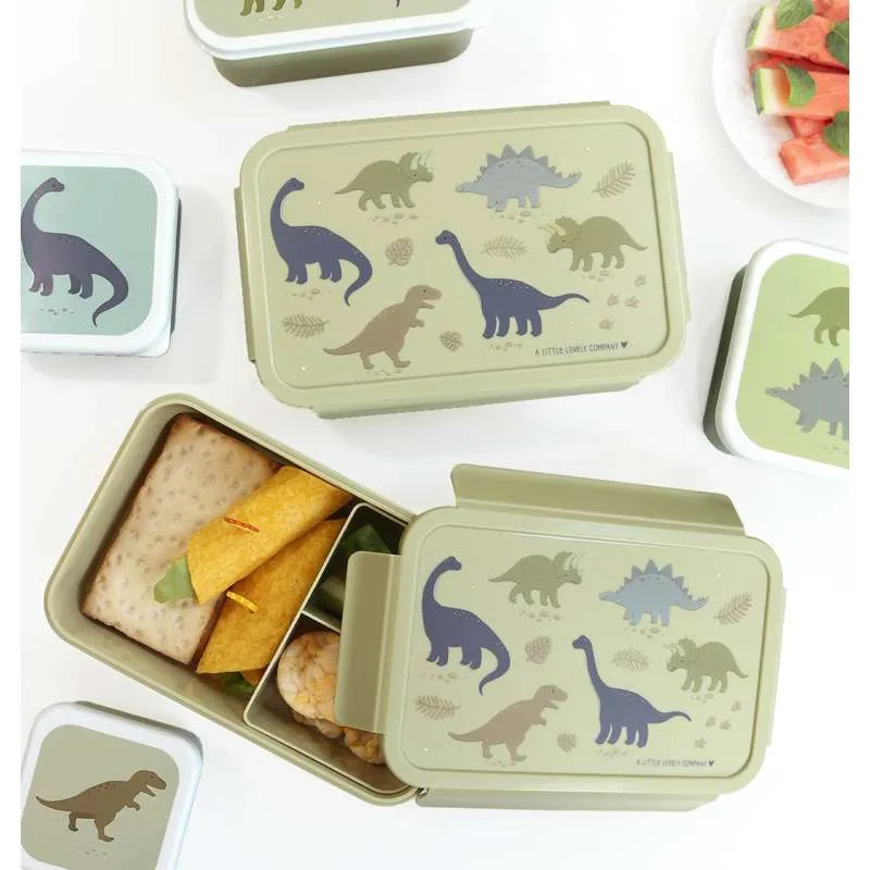 Little Lovely Company Ruminddelt Bento Madkasse - Dinosaur