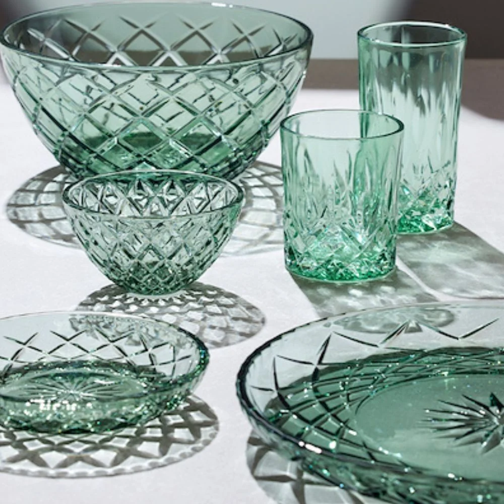 Lyngby - Glas Sorrento Skål Dia 12 cm 4 stk. Grøn