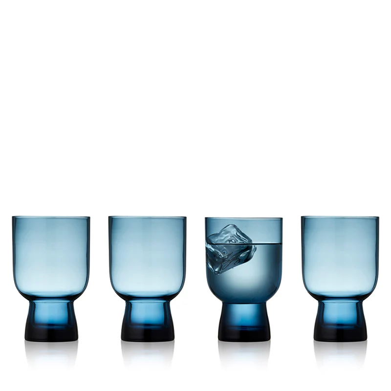 Lyngby Glas - Sorrento Vandglas 30 Cl. 4 stk. - Blå