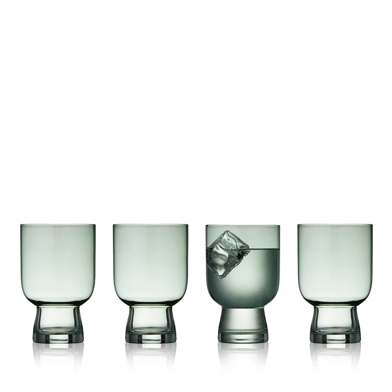 Lyngby Glas - Sorrento Vandglas 30 Cl. 4 stk. - Grøn