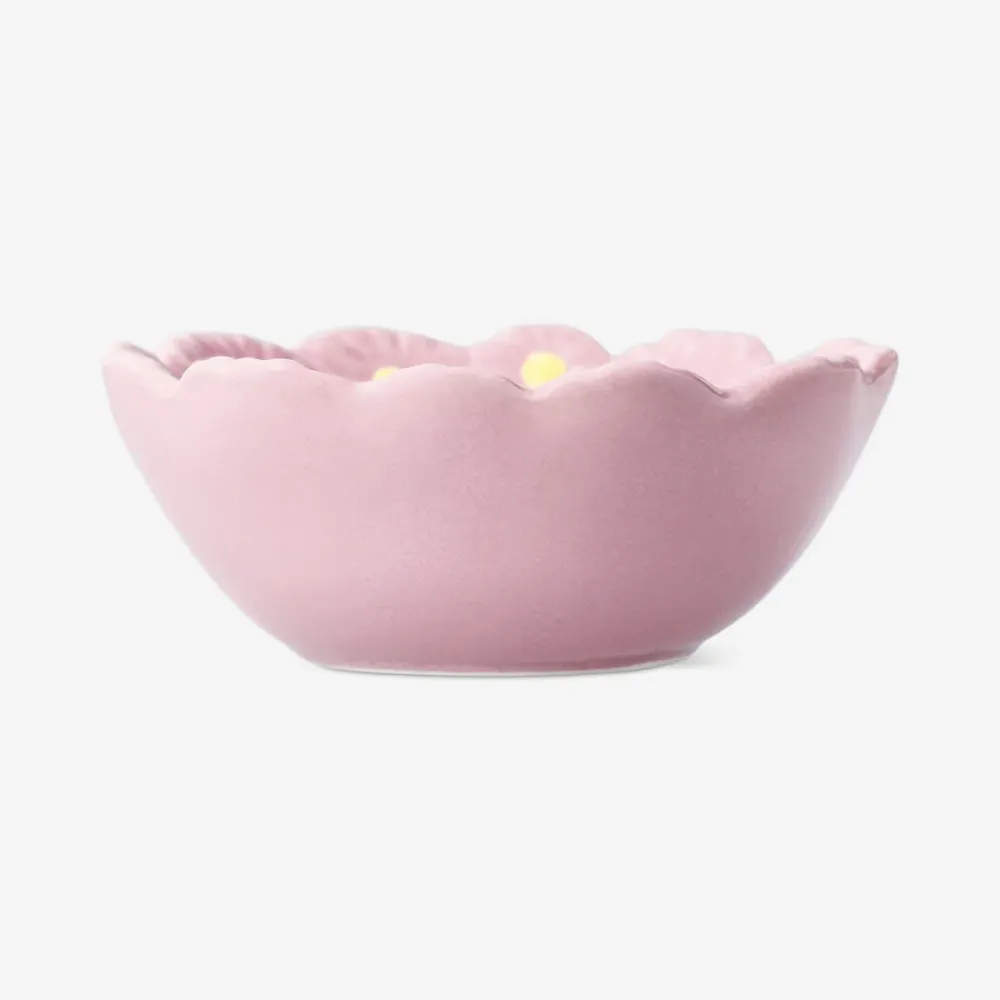 Lyserød blomsterskål - 9 cm