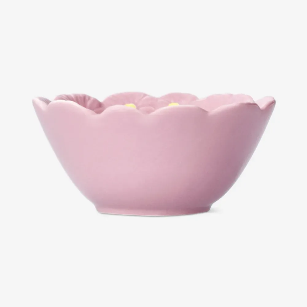 Lyserød blomsterskål - 11 cm