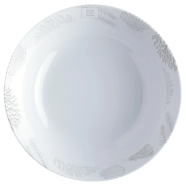 Marine Business, MB Living suppe tallerken, Ø16cm, 6 stk, marineblå/beige