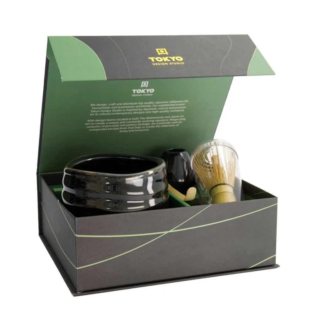 Matcha gavesæt - sort