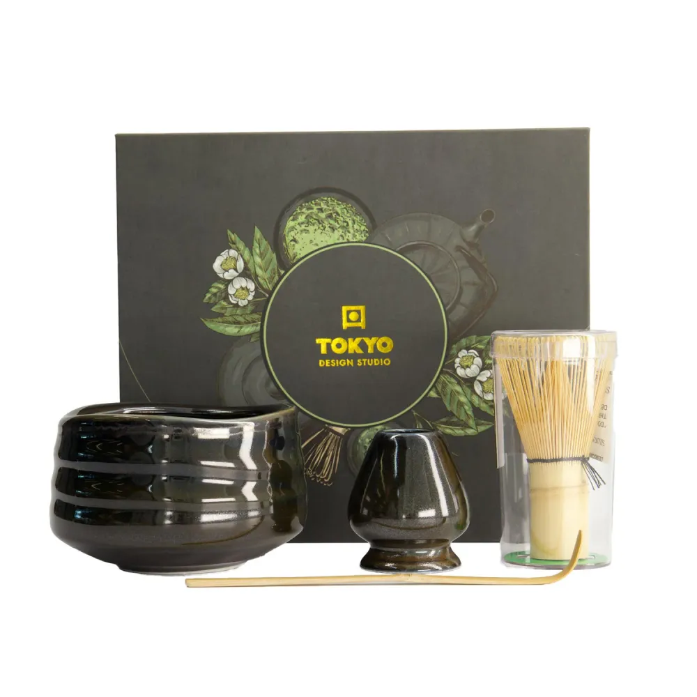 Matcha gavesæt - sort