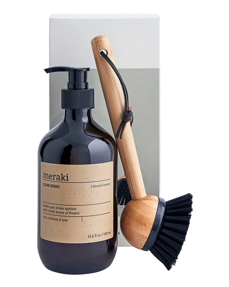 Meraki - Gift box - Blossom breeze - Dish wash essentials - White