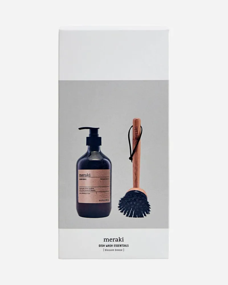Meraki - Gift box - Blossom breeze - Dish wash essentials - White