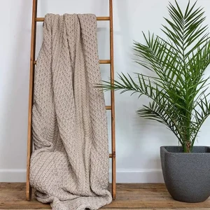 Merino-uldplaid "Maria" - Beige
