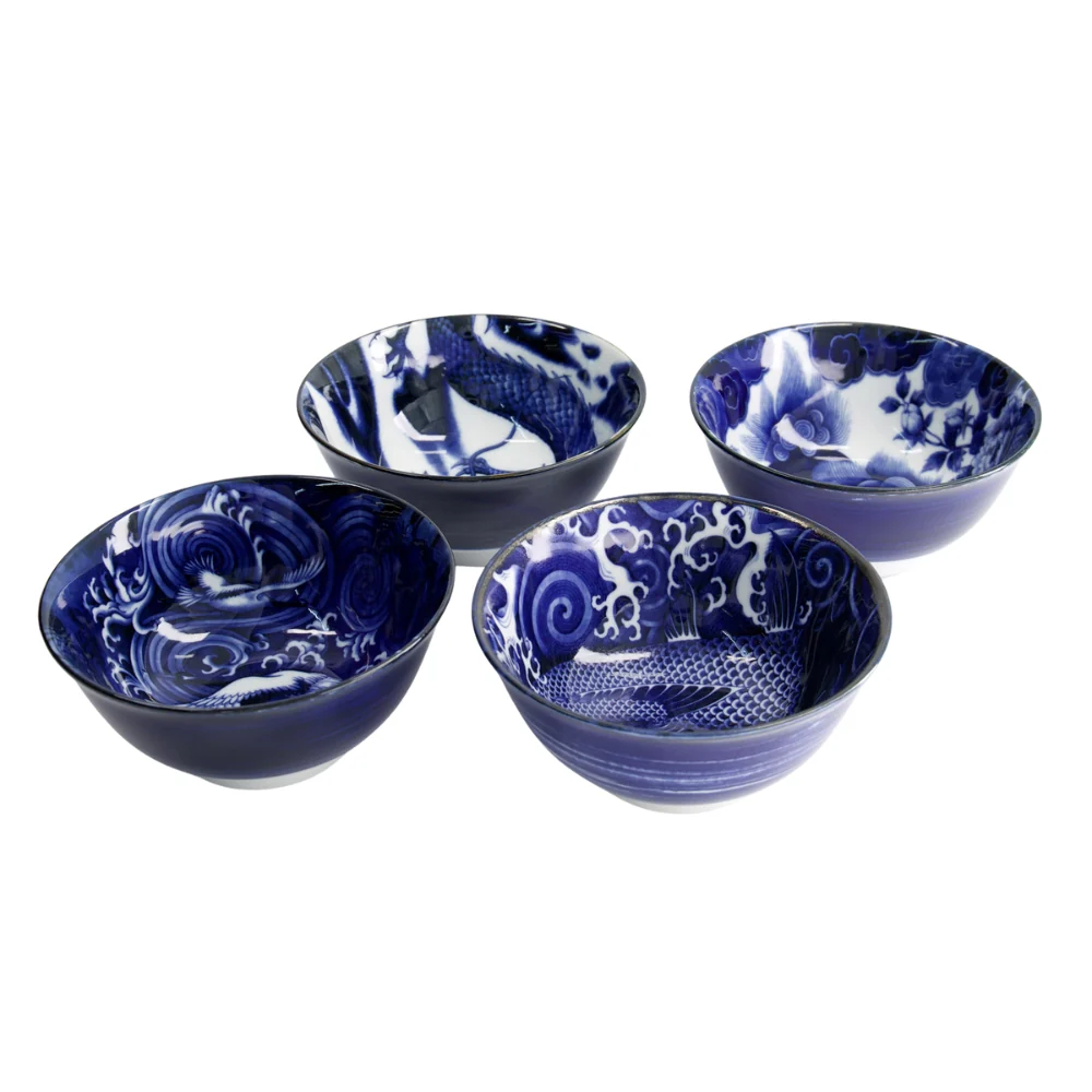 Mixed Japonism skåle gaveæske - 4 stk