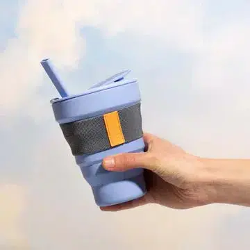 Mugg Genanvendelig/Sammenklappelig. 16oz, lavendelblå