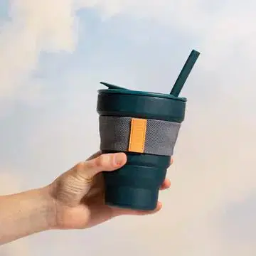 Mugg Genanvendelig/Sammenklappelig. 16oz, Ocean