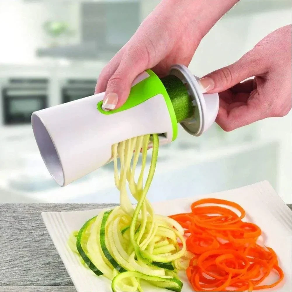 Multifunktionel grøntsagsspiralizer i rustfrit stål