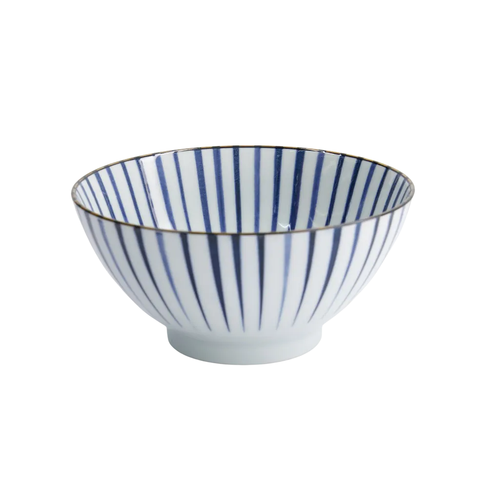 Natsu Tokusa Mixed skål, blå/hvid - Ø17,8 cm.