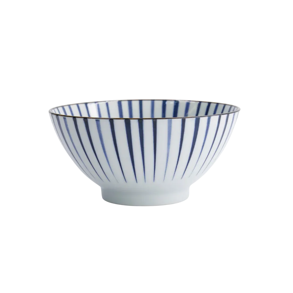 Natsu Tokusa Mixed skål, blå/hvid - Ø17,8 cm.