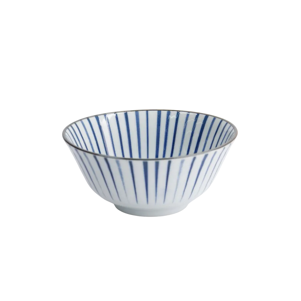 Natsu Tokusa Tayo skål, blå/hvid - Ø15,2 cm.