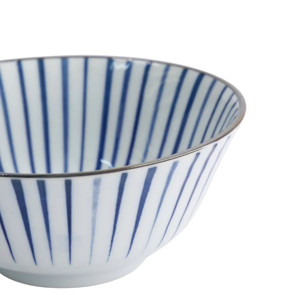 Natsu Tokusa Tayo skål, blå/hvid - Ø15,2 cm.