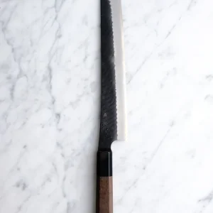 Nigara Hamono SG2 Kurouchi Walnut - 270 mm Sakimaru Sujihiki