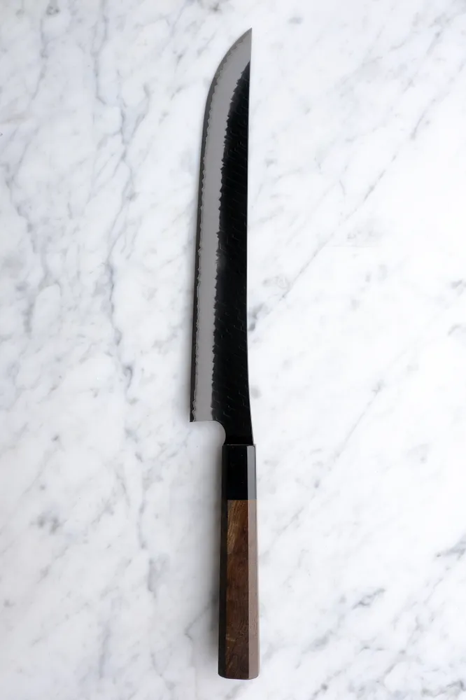 Nigara Hamono SG2 Kurouchi Walnut - 270 mm Sakimaru Sujihiki