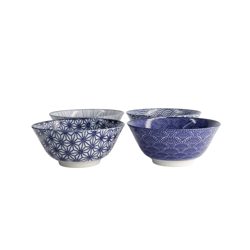 Nippon skåle, Blue Tayo - 4 stk.