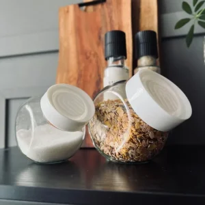 Opbevaringsglas 500ml - Hvid låg