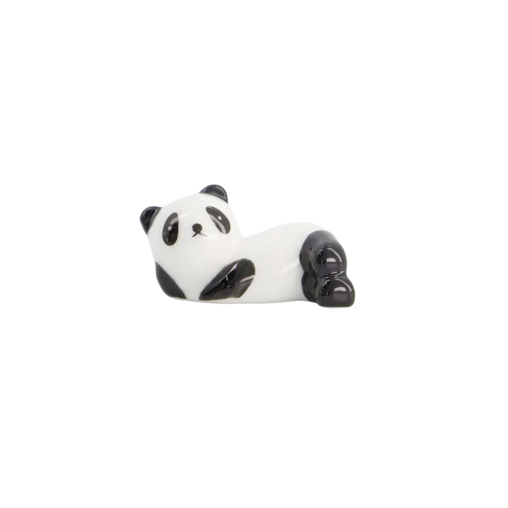 Panda spisepindeholder - sort/hvid