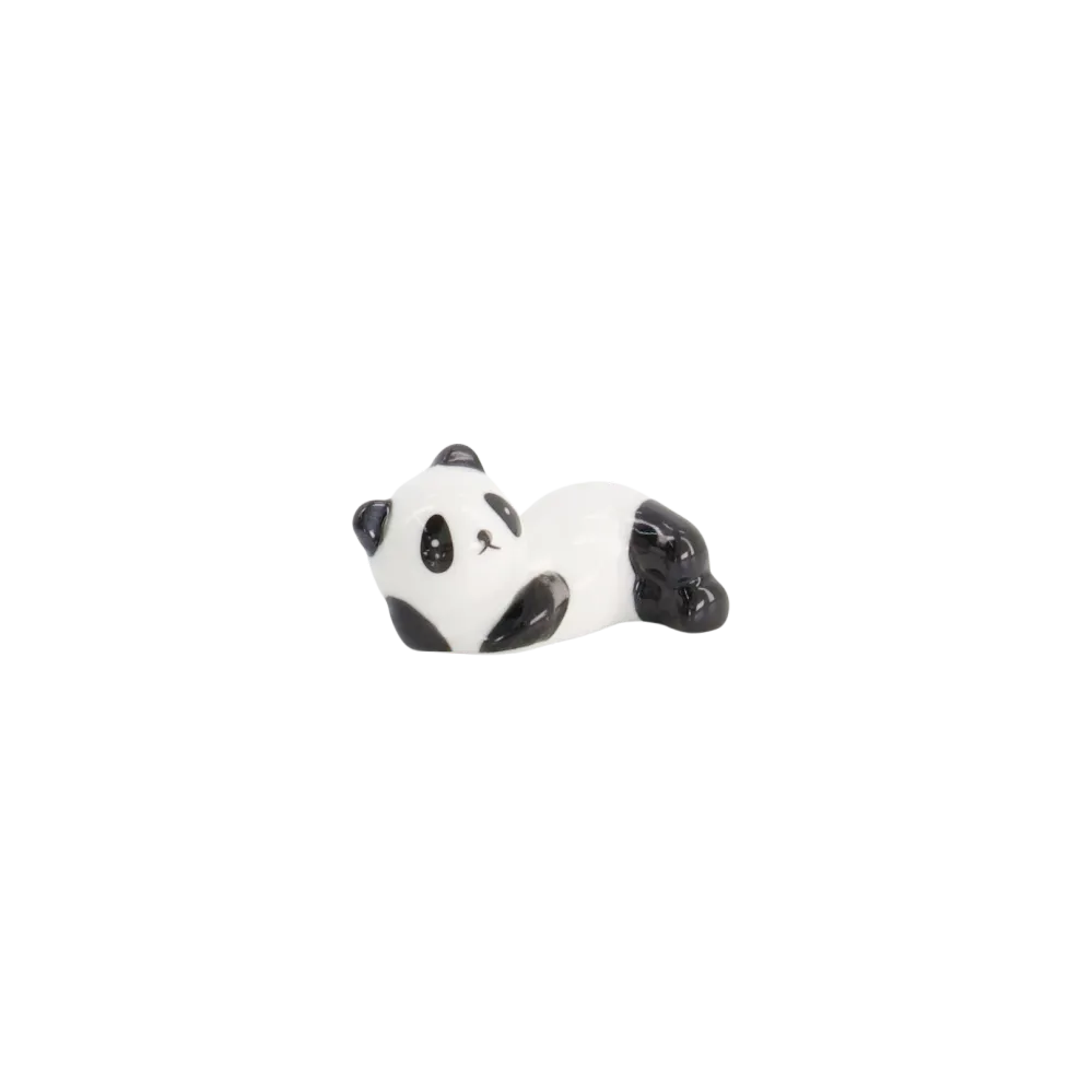 Panda spisepindeholder - sort/hvid