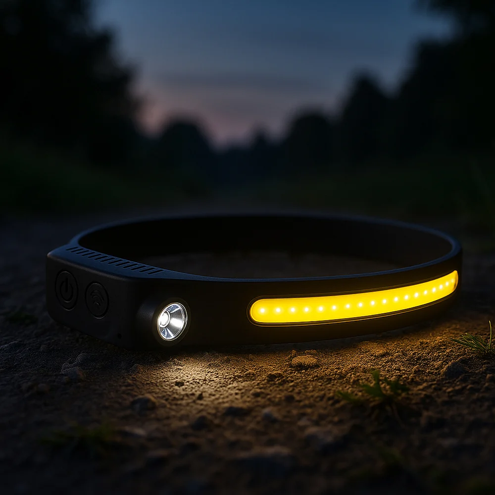 Pandelampe m/COB lys - 330 lumen, vandafvisende - 5 lysfunktioner